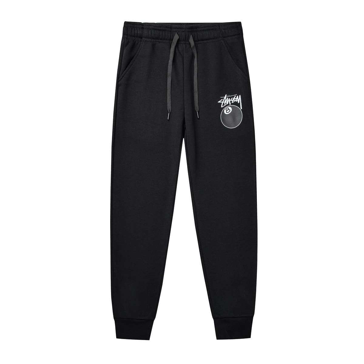 Stussy Sweatpants World Cruise High Street Fleece-Lined Loose Tapered Pants for Men and Women