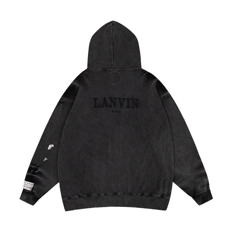 Gallery Dept Letter Embroidery Washed Cardigan Hoodie Coat
