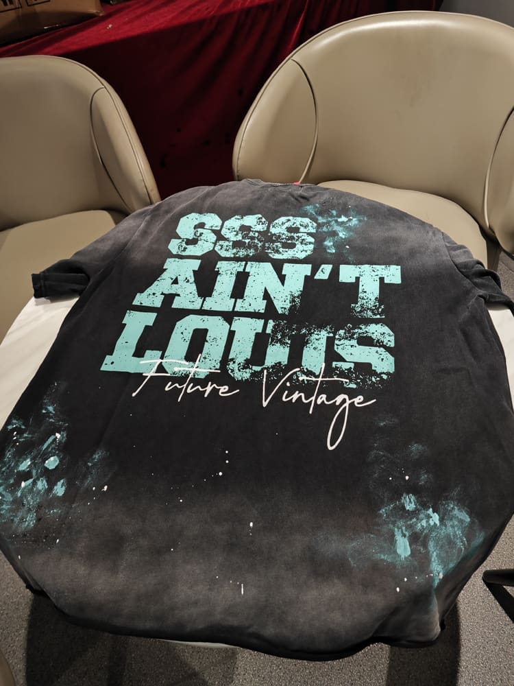 Saint Graffiti Vintage Washed Distressed VTG Short Sleeve T-Shirt for Men and Women