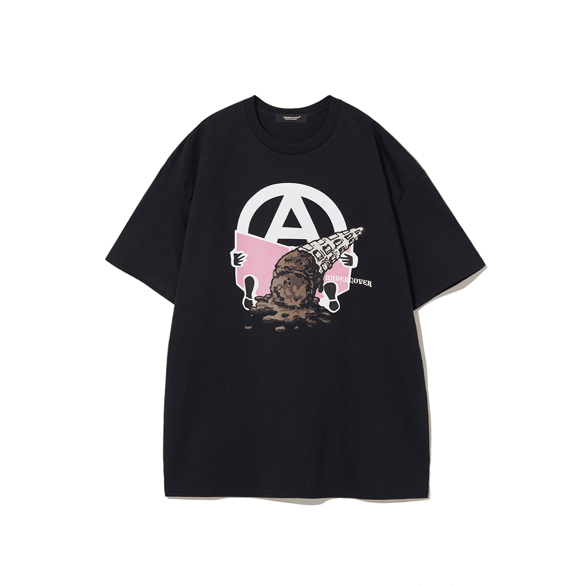 Undercover Ice Cream Bear Print Special Design Short Sleeve T-Shirt for Men and Women