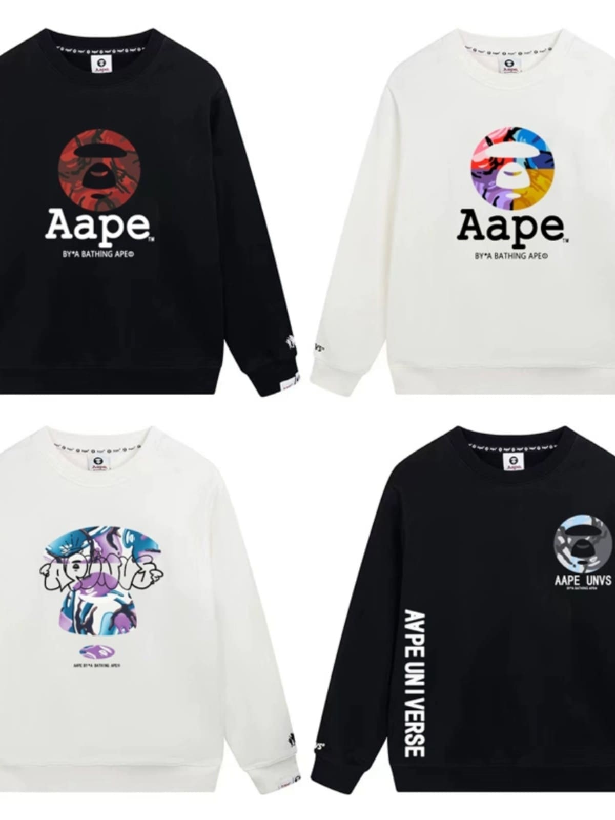 AAPE Camouflage Terry Hoodie for Men and Women