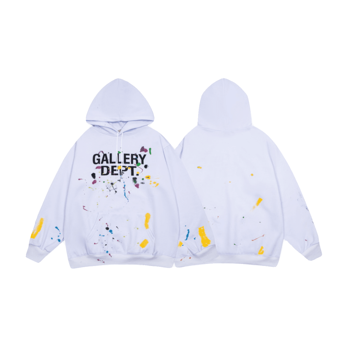 Gallery Dept Graffiti Fleece-Lined Pullover Hoodie for Men and Women
