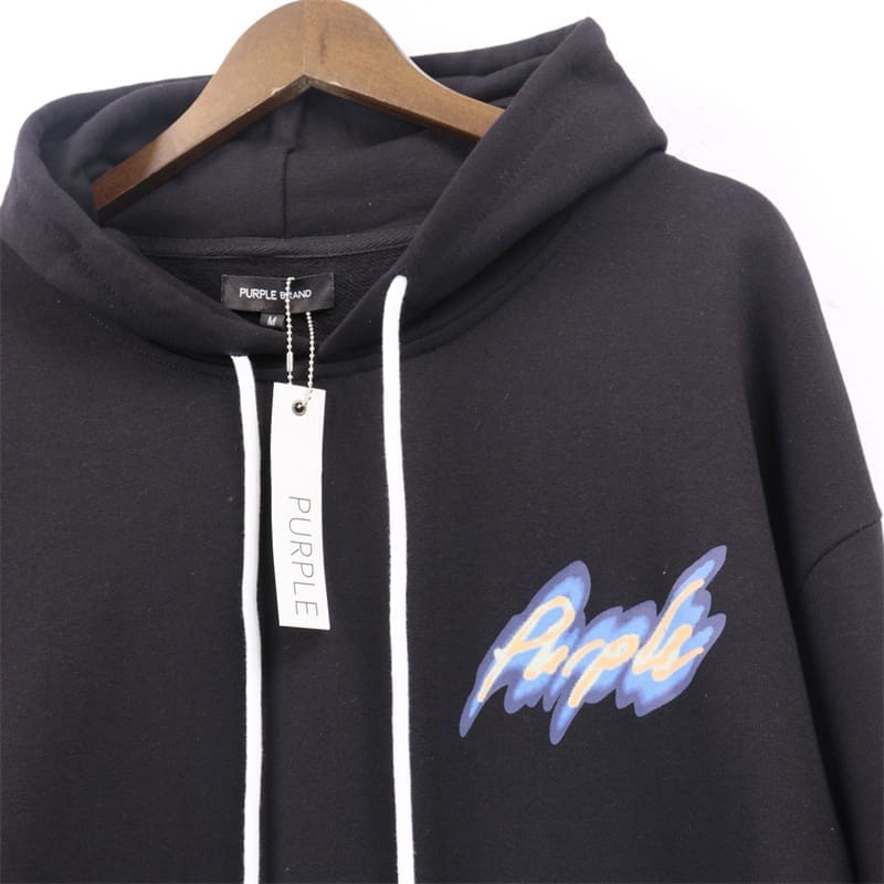 pu*re b*and phantom letter print casual hooded sweater for men and women