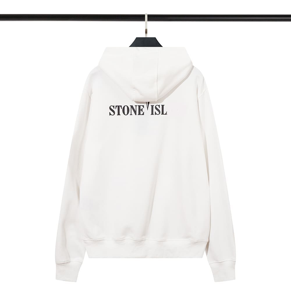 Stone Island Embroidered Icon Hoodie Pullover for Men and Women