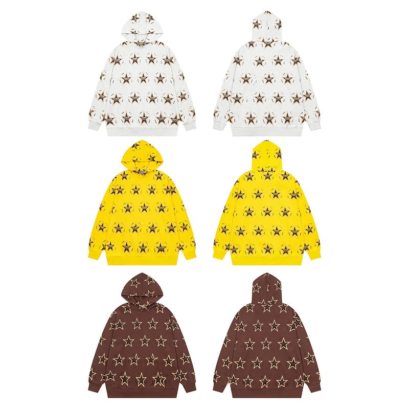 Denim Tears Full Printed Terry Hooded Sweater