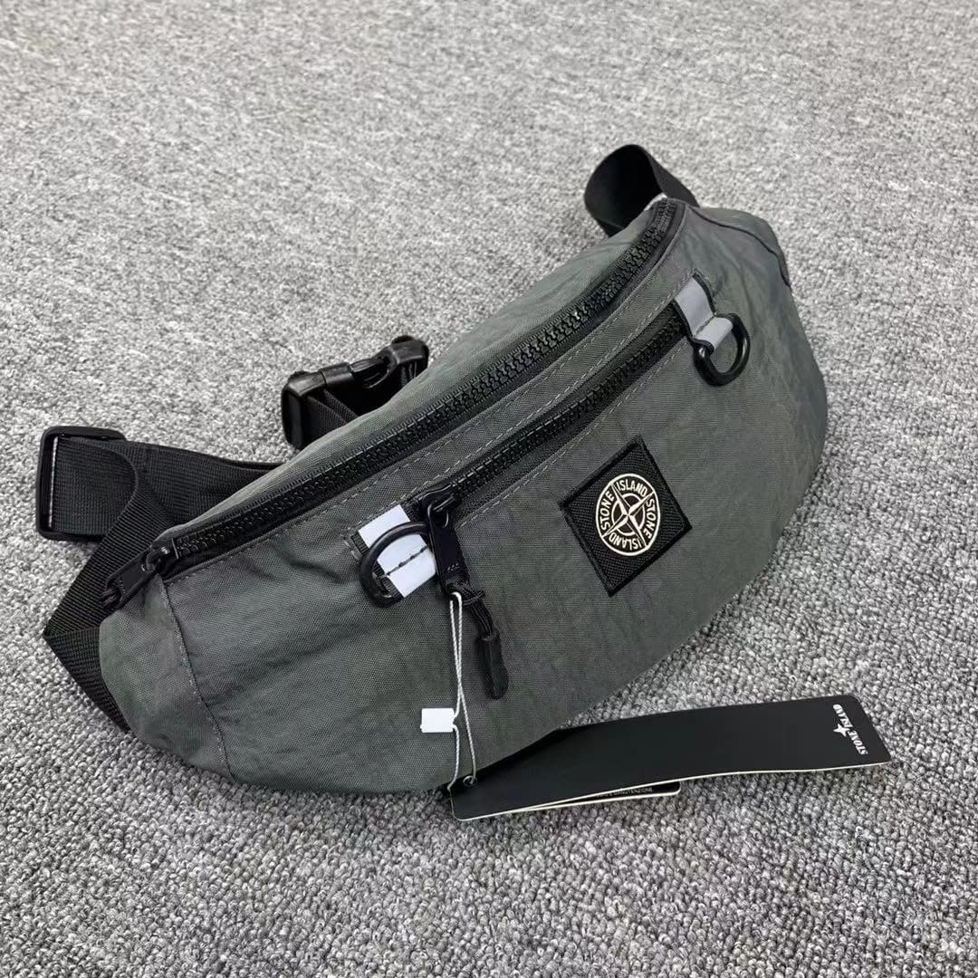Stone Island Nylon Waterproof Chest Bag For Men And Women
