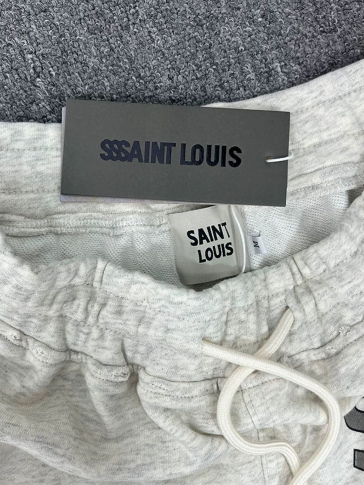 saint L**is vintage sketch loose shorts for men