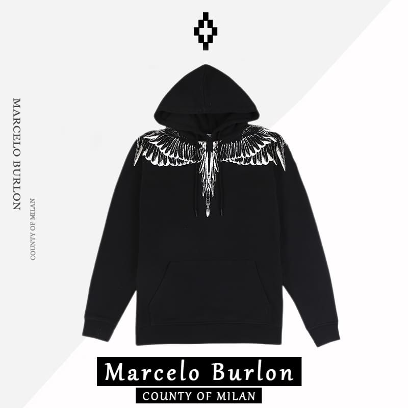 Marcelo Burlon MB Ice wings hooded sweater