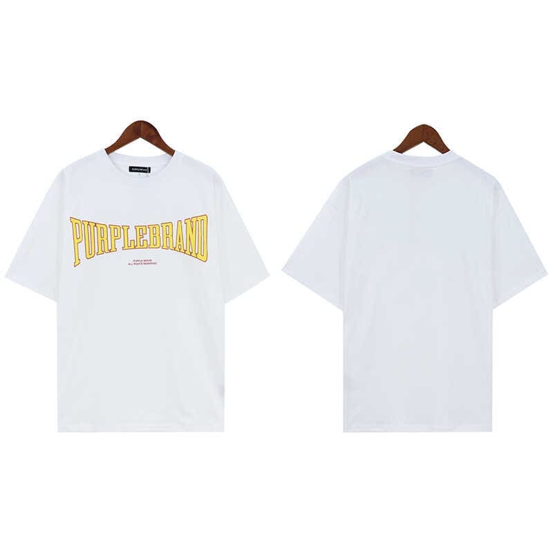 pu*re b*and logo print casual t-shirt high street loose fit