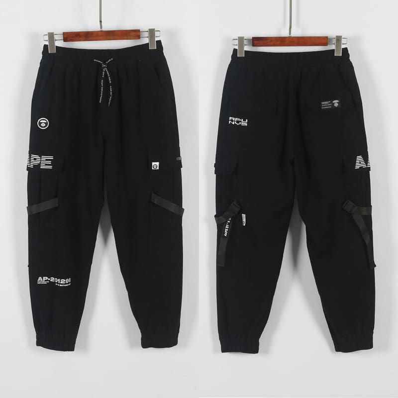 AAPE Ape Head Camouflage Multi-Pocket Workwear Pants for Men and Women