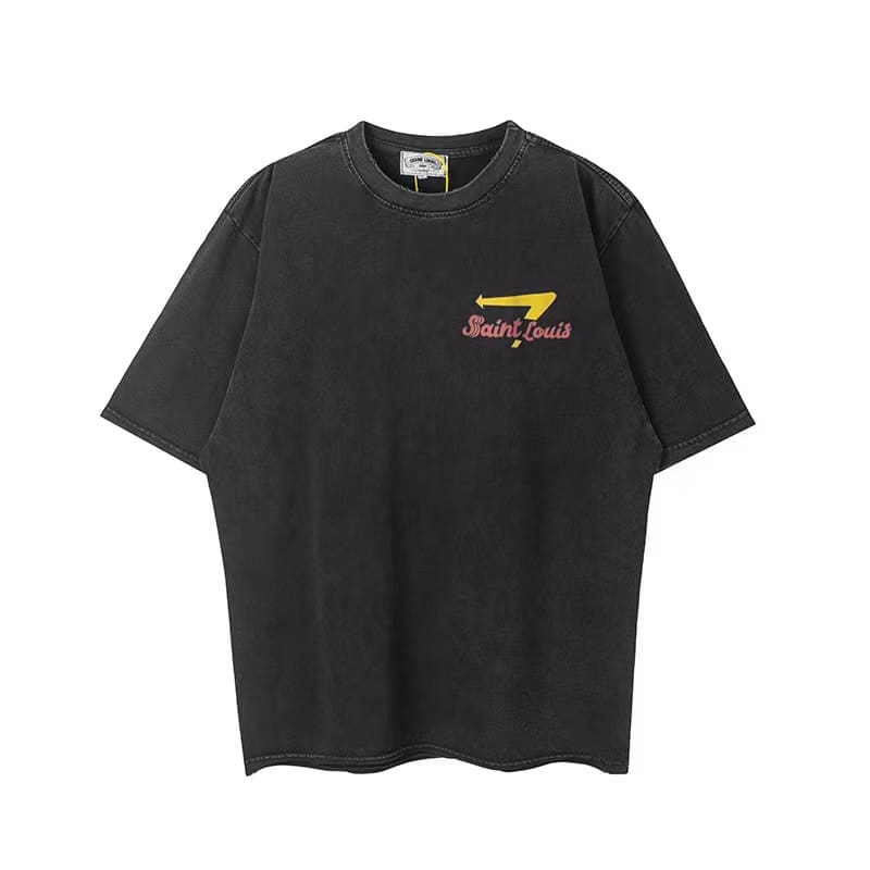 saint L**is hot drill vintage washed vtg short sleeve t-shirt for men