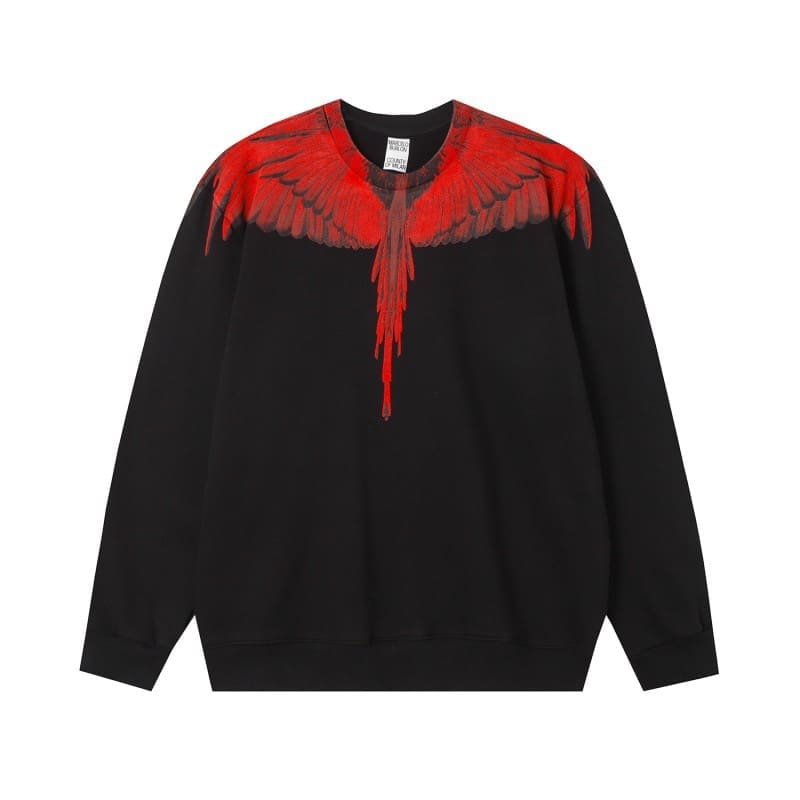 Marcelo Burlon Colorful Feather Wings Sweater Lightning Blade Hoodie A