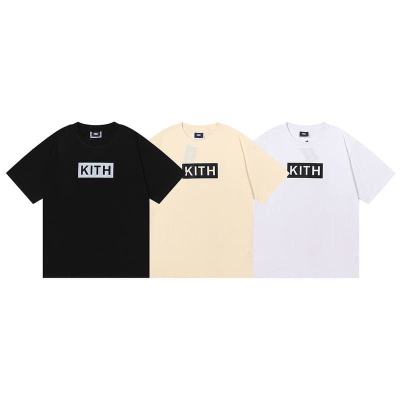 Kith Classic Chest Logo Printed Cotton Short Sleeve T-Shirt for Men and Women