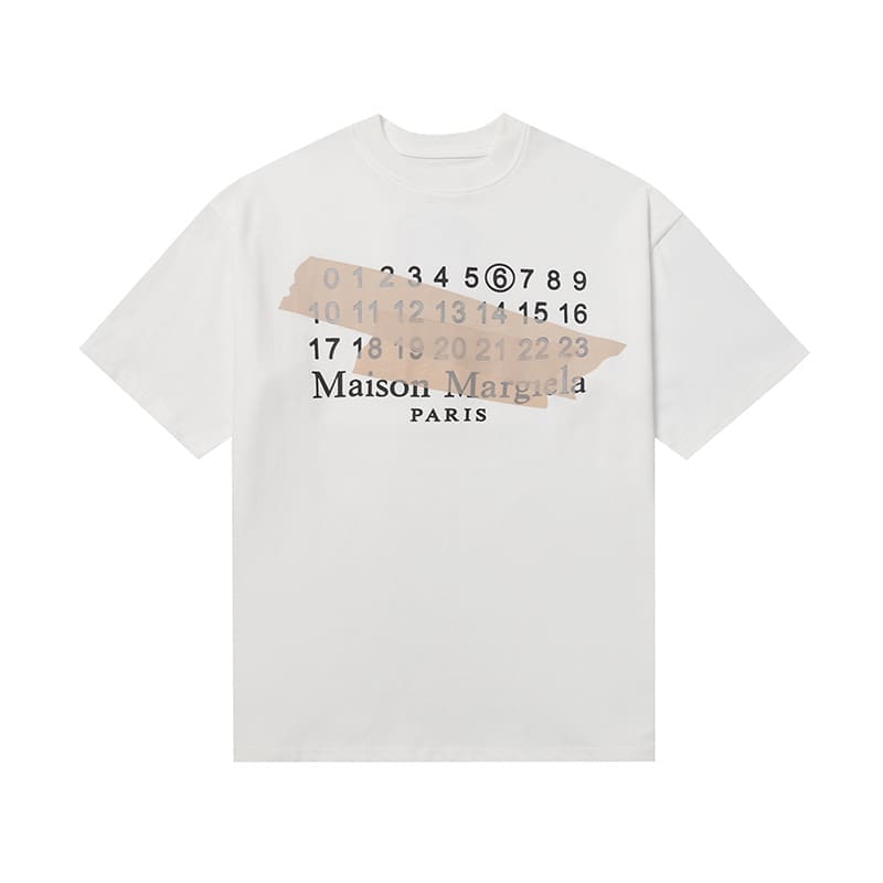 ma*s*n Ma*i*la mm6 digital pattern short sleeve t-shirt series a