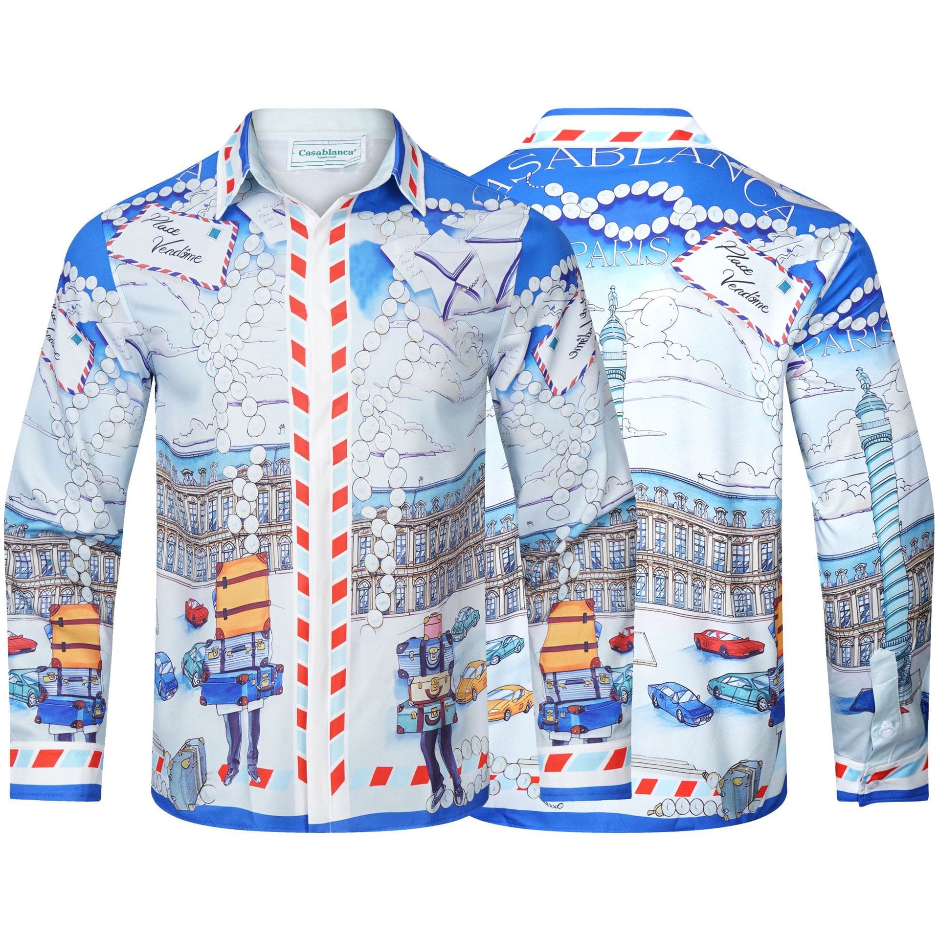 Casablanca Long Sleeve Fashion T-Shirt for Men
