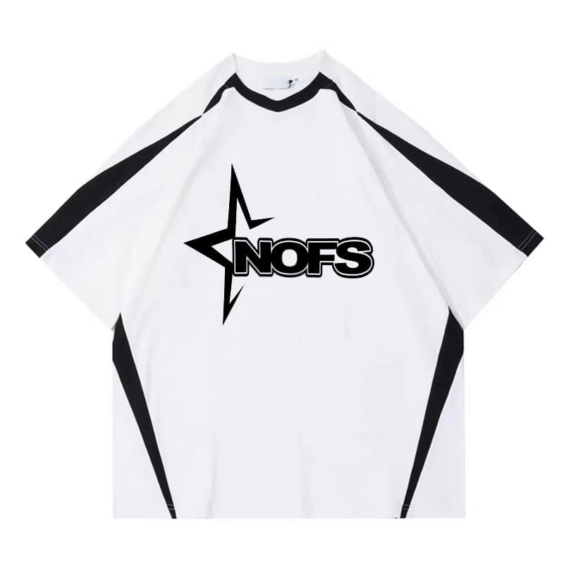 Nofs Printed Casual Street Style T-Shirt for Men
