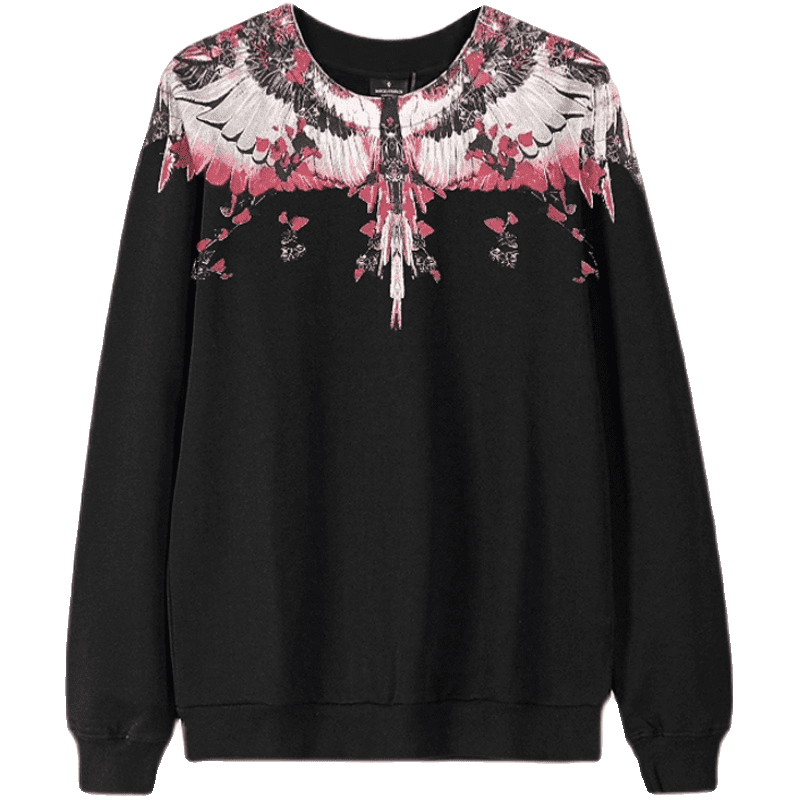 Marcelo Burlon MB cherry blossom wings crew neck sweater