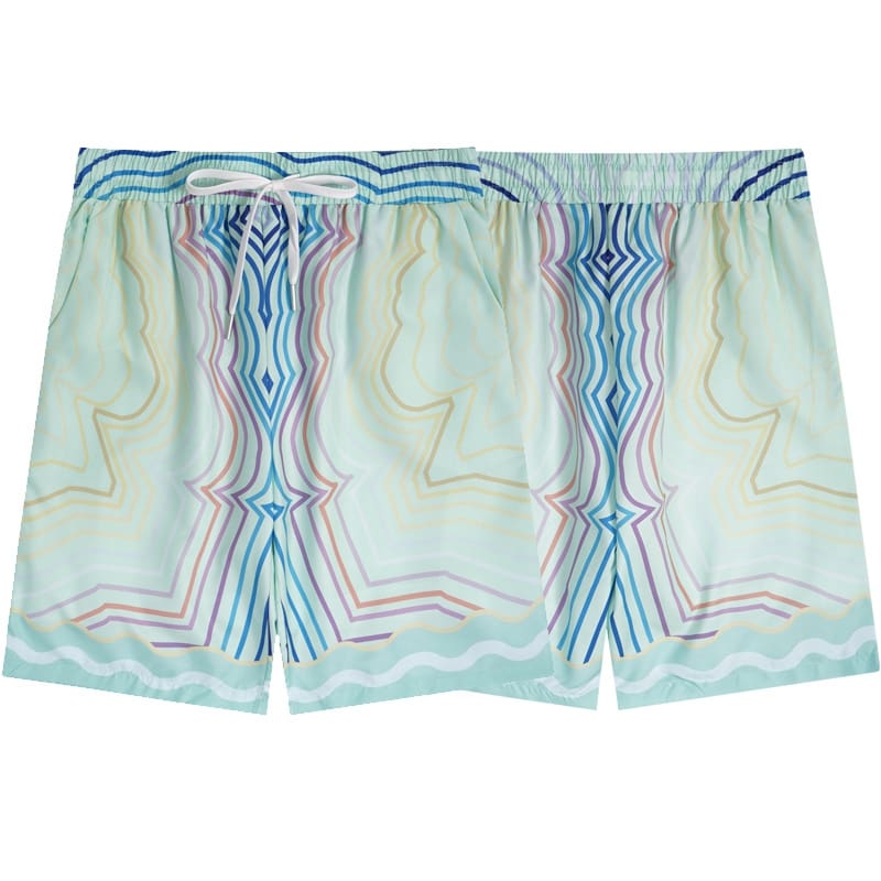 Casablanca Fashion Vacation Printed Shirt and Shorts Summer Beach Set