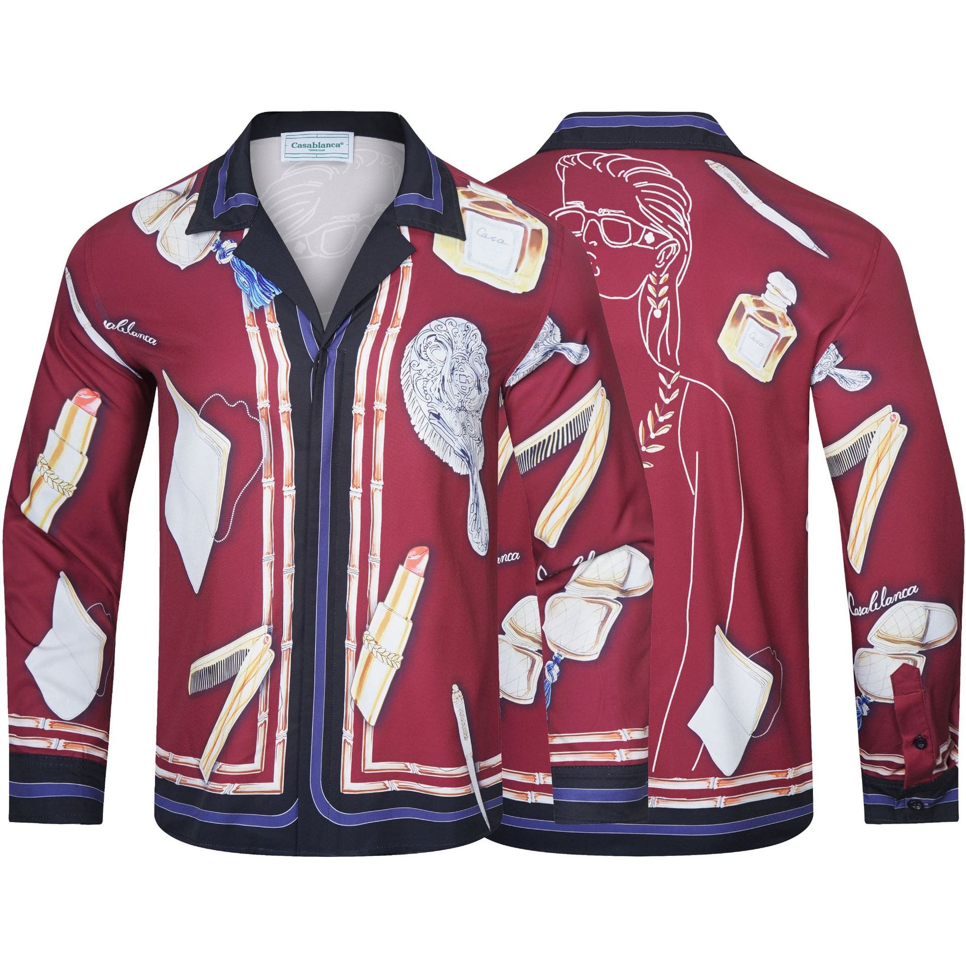 Casablanca Long Sleeve Fashion T-Shirt for Men