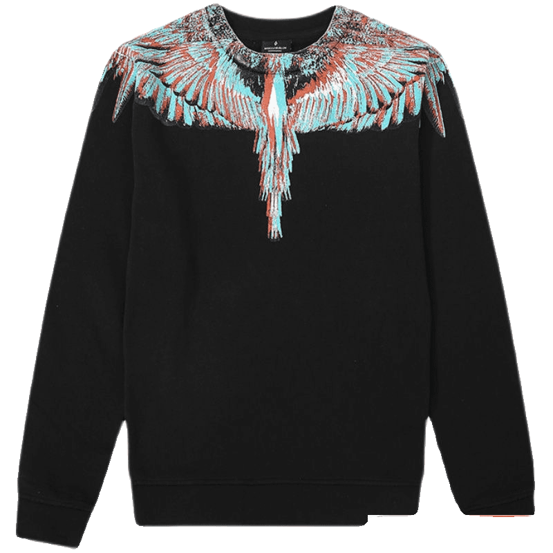 Marcelo Burlon MB new ghost phantom wings round neck sweater