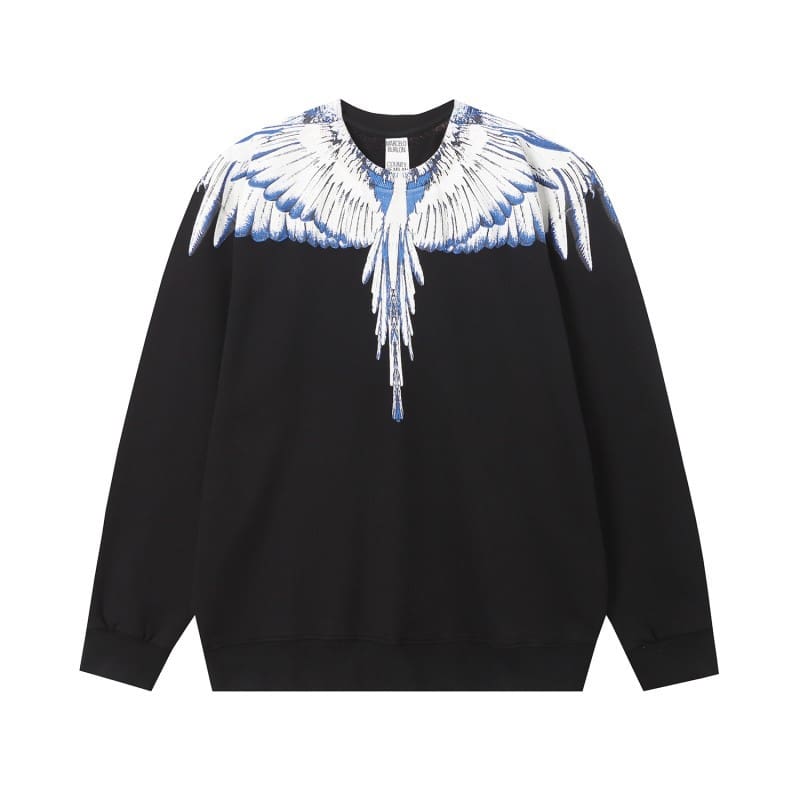 Marcelo Burlon Colorful Feather Wings Sweater Lightning Blade Hoodie A