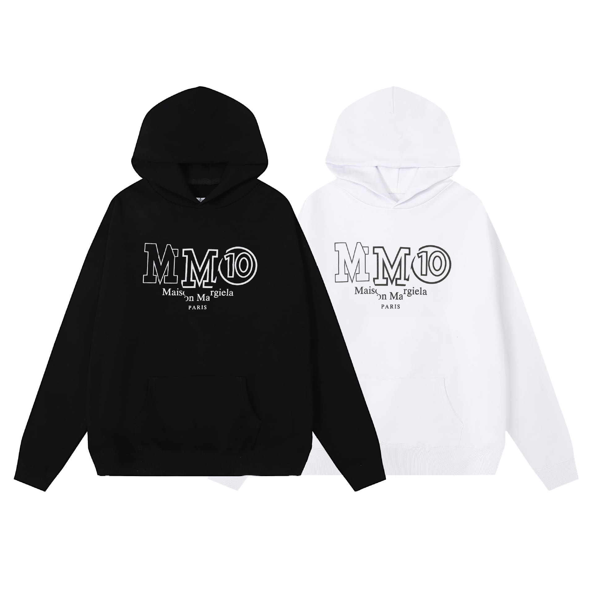 ma*s*n Ma*i*la mm6 terry hoodie sweater for men and women a