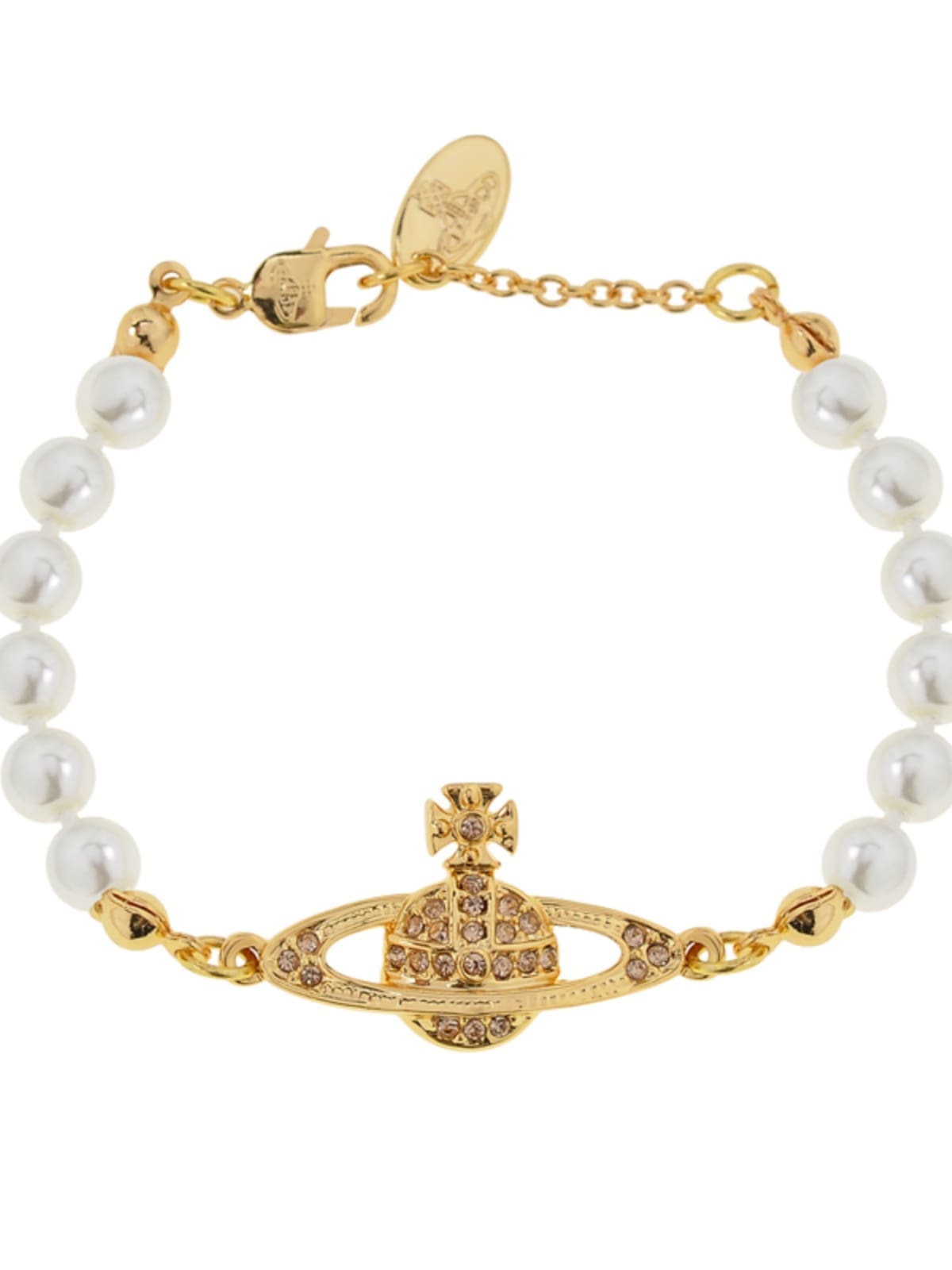 Vivienne Westwood 6-Layer Pearl Saturn Bracelet