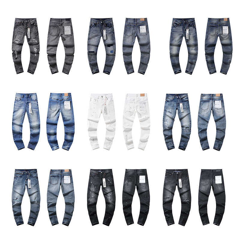 pu*re b*and distressed slim straight jeans american high street style