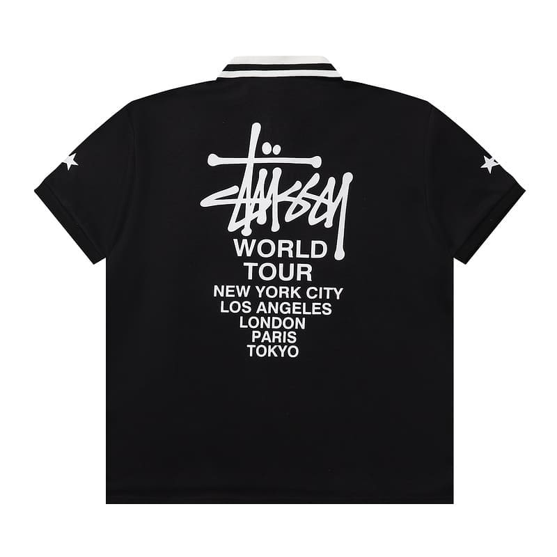 Stussy Dragon Year Limited Contrast Color Polo T-Shirt