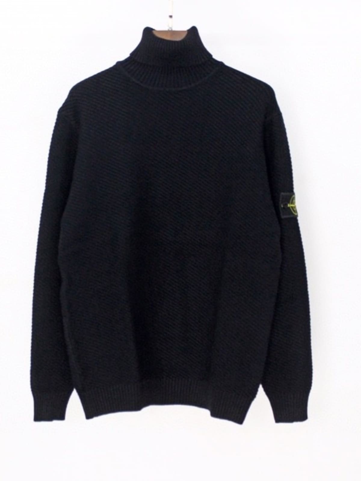 Stone Island Twill Turtleneck Sweater Loose Fit for Men and Women
