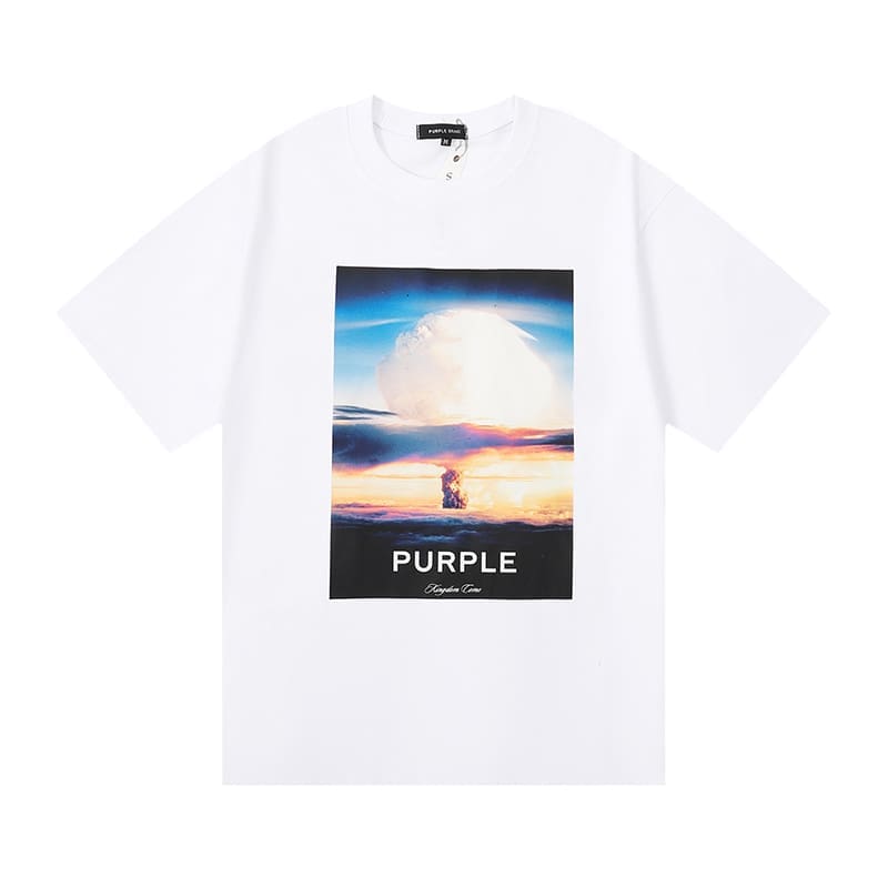 vlone fog pu*re b*and oil painting print t-shirt for men