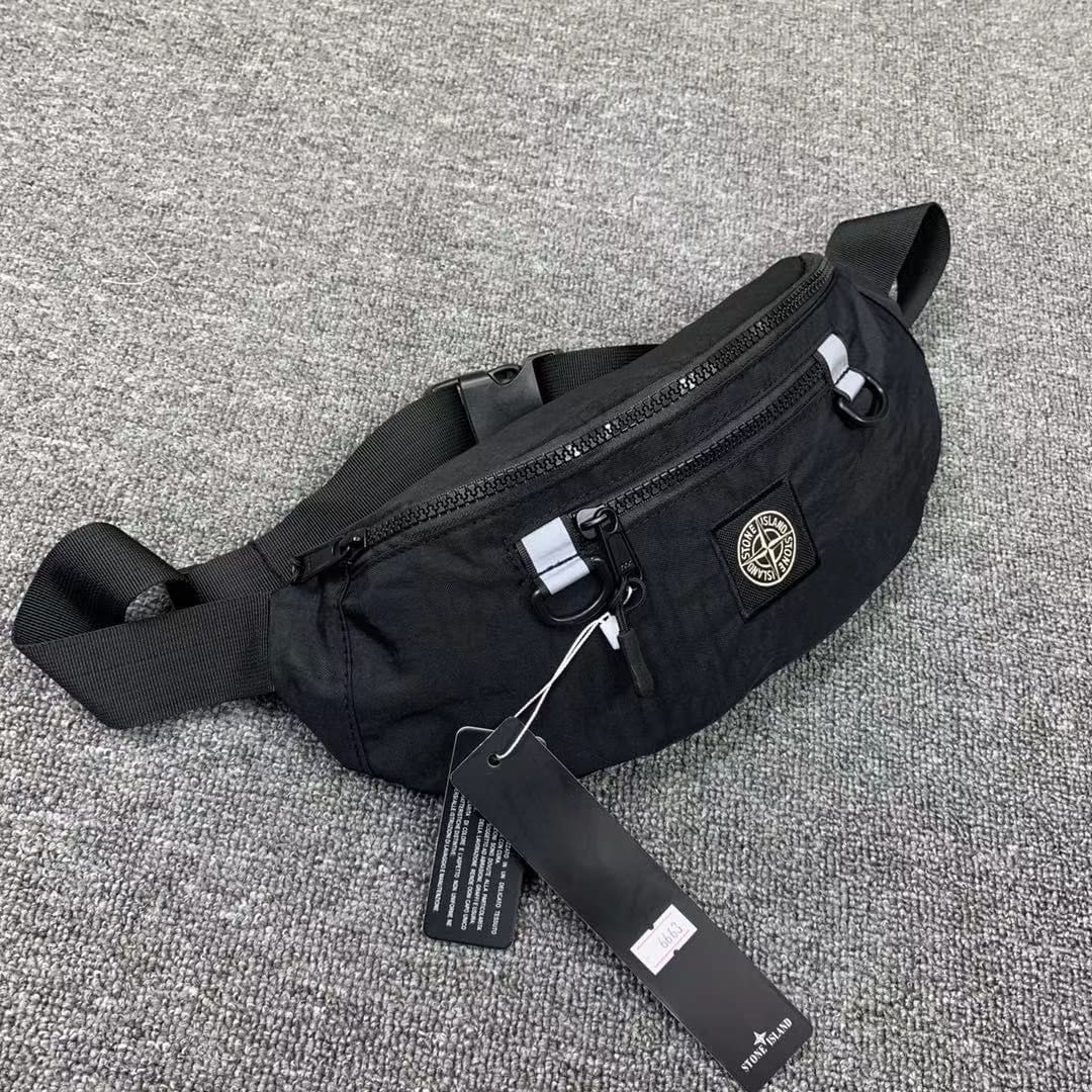 Stone Island Nylon Waterproof Chest Bag For Men And Women