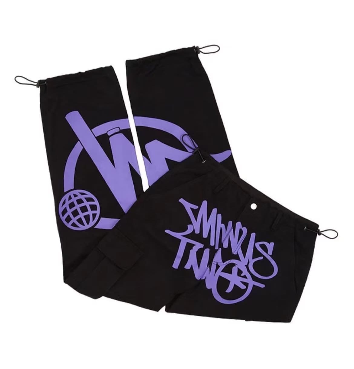 Minus Two Wide-Leg Cargo Pants American Retro Fashion