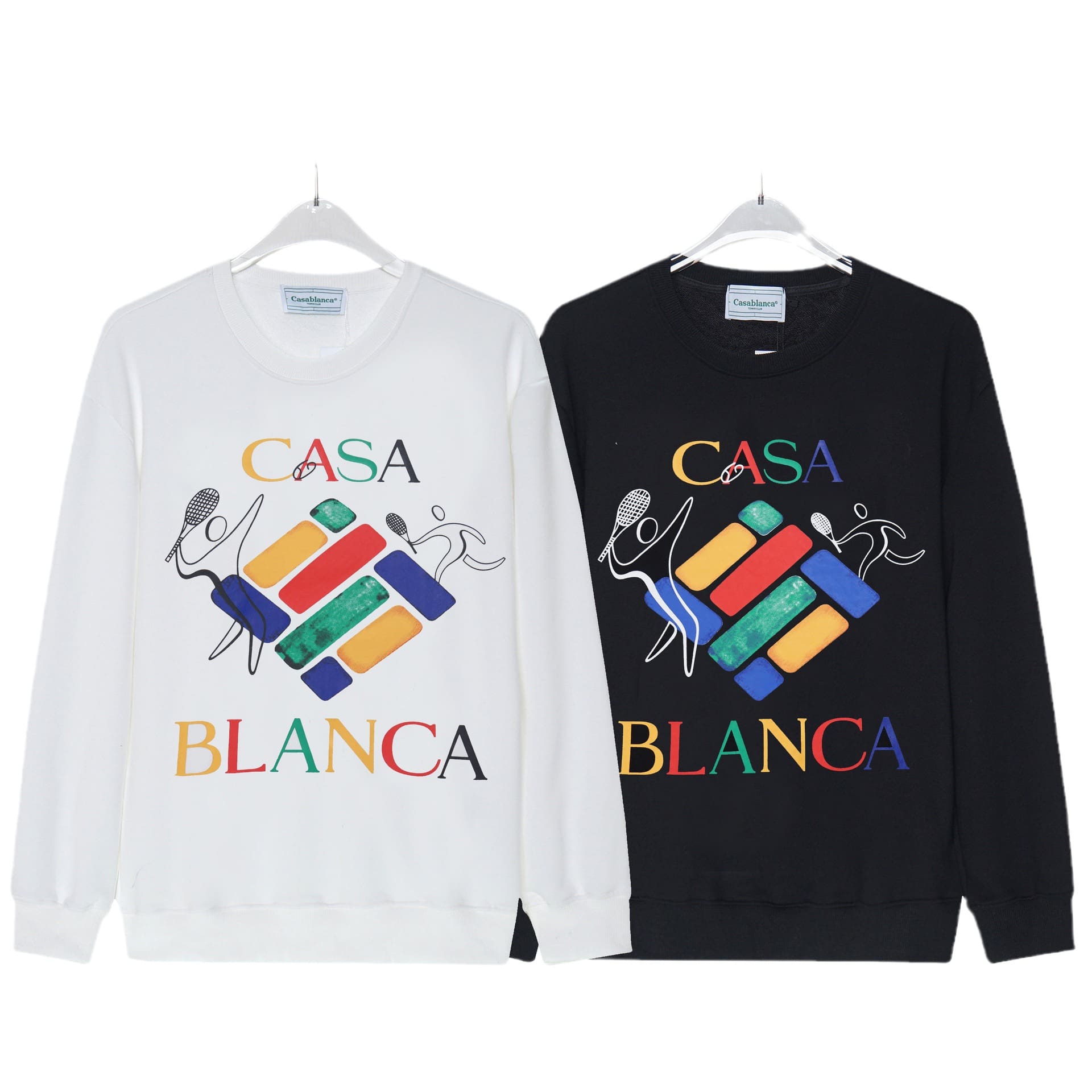 Casablanca Cotton Round-Neck Men’s Long Sleeve Sweatshirt