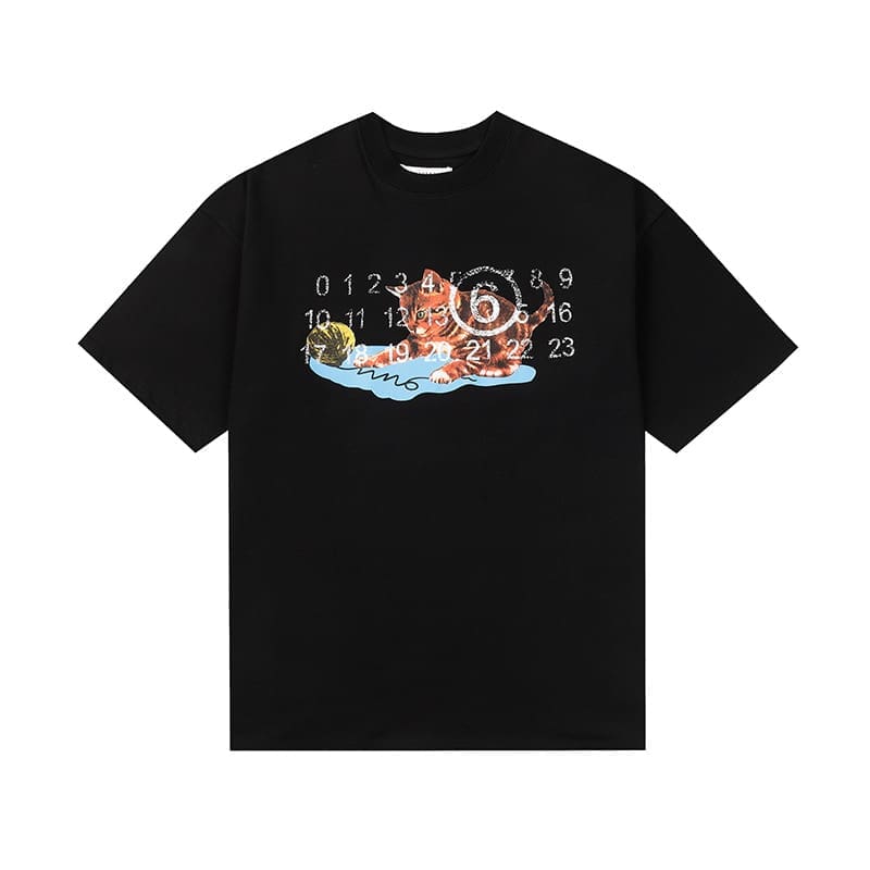 ma*s*n Ma*i*la mm6 digital pattern short sleeve t-shirt series a