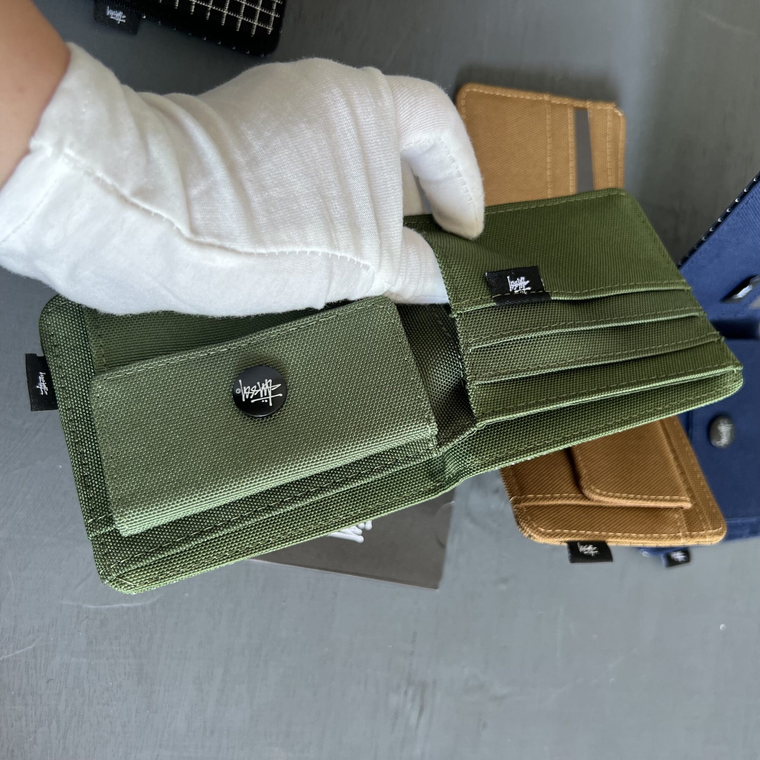 Stussy Men’s Casual Short Wallet Multi-Card Slot Japanese Style