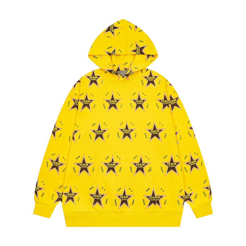 Denim Tears Full Printed Terry Hooded Sweater