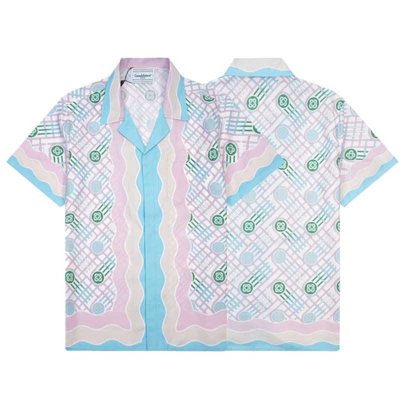 Casablanca Vacation Printed Shirt and Quick-Drying Shorts Summer Beach Set