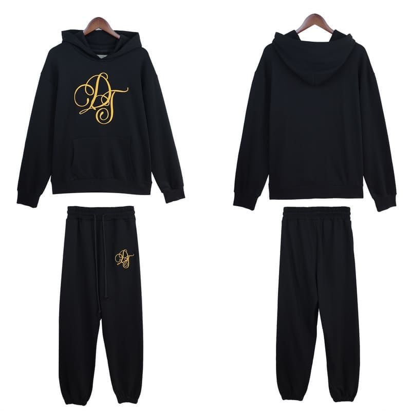 Denim Tears Kapok Letter Logo Embroidered Cotton Sweater Suit