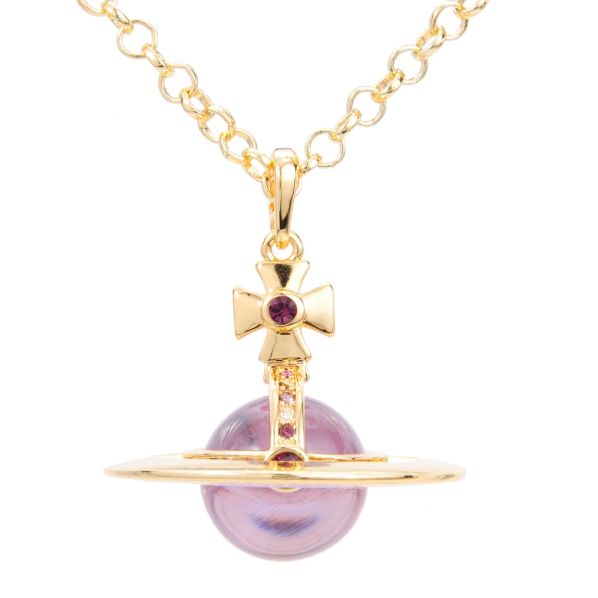 Vivienne Westwood Saturn Large Three-Dimensional Planet Necklace Classic Style