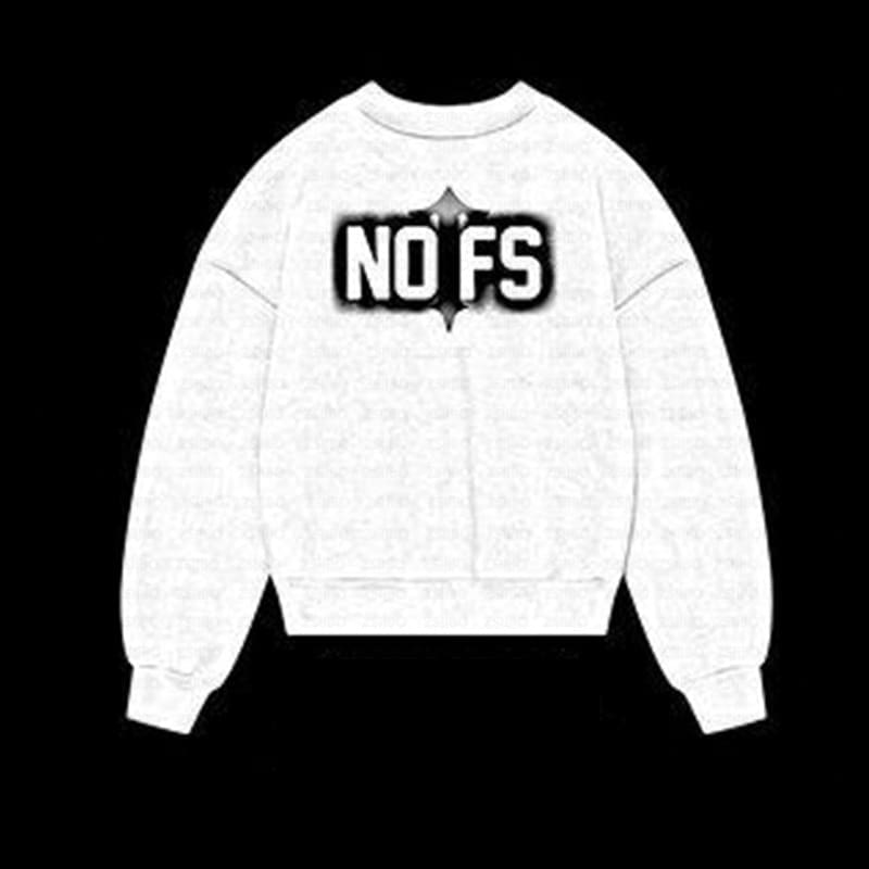 NOFS Printed Sweatshirt American Retro Loose Fit Autumn Winter