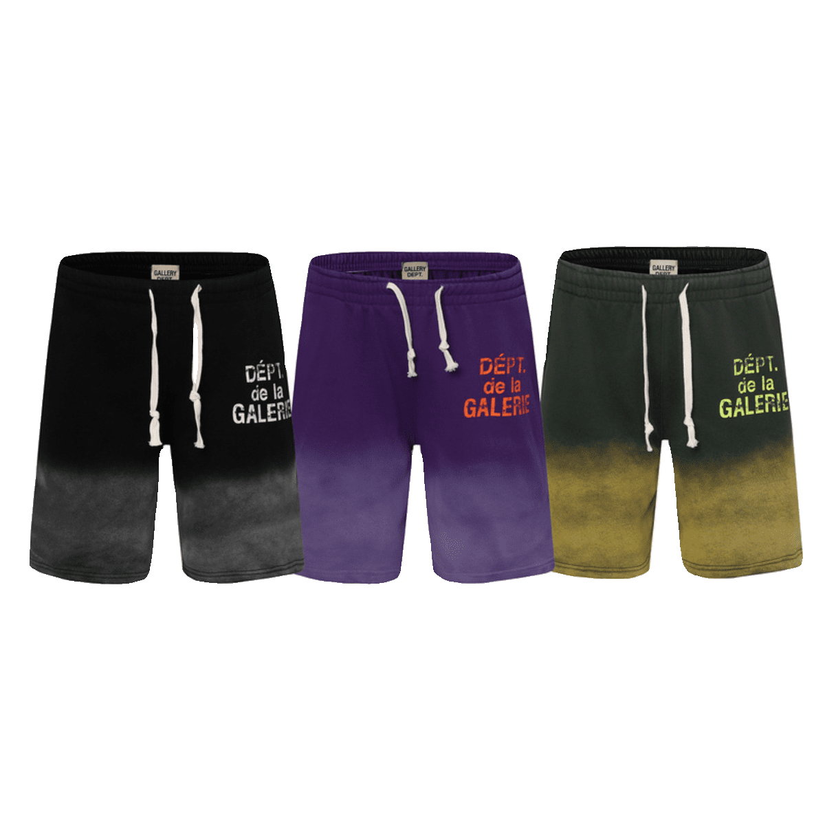 Gallery Dept Tie-Dye Gradient Shorts for Men