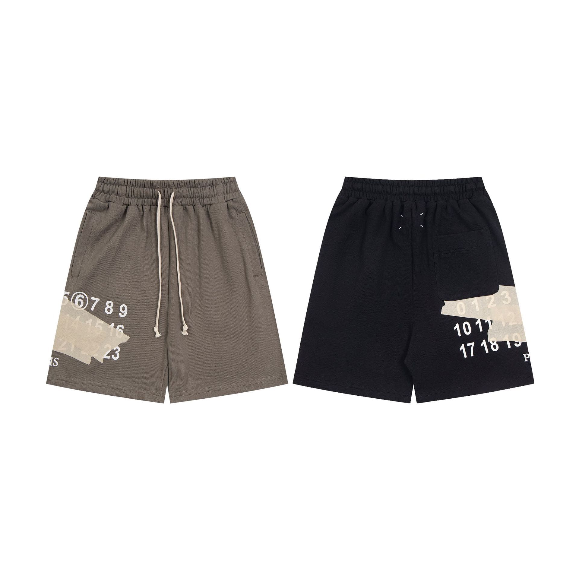 ma*s*n Ma*i*la mm6 digital pattern embroidered casual cropped shorts