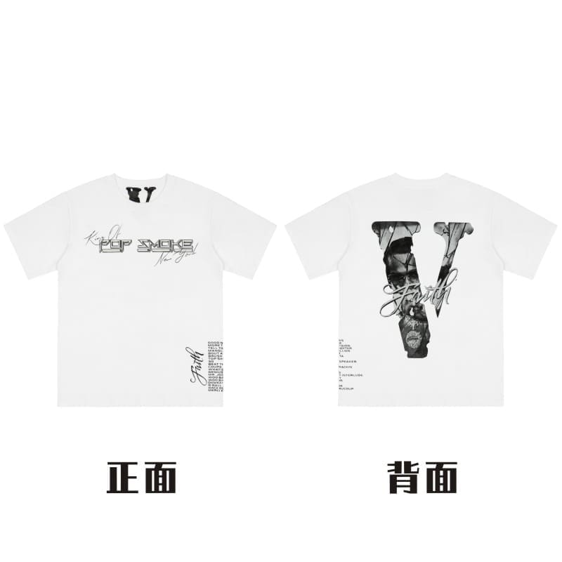 VLONE Large V Short Sleeve High Street T-Shirt Summer Style