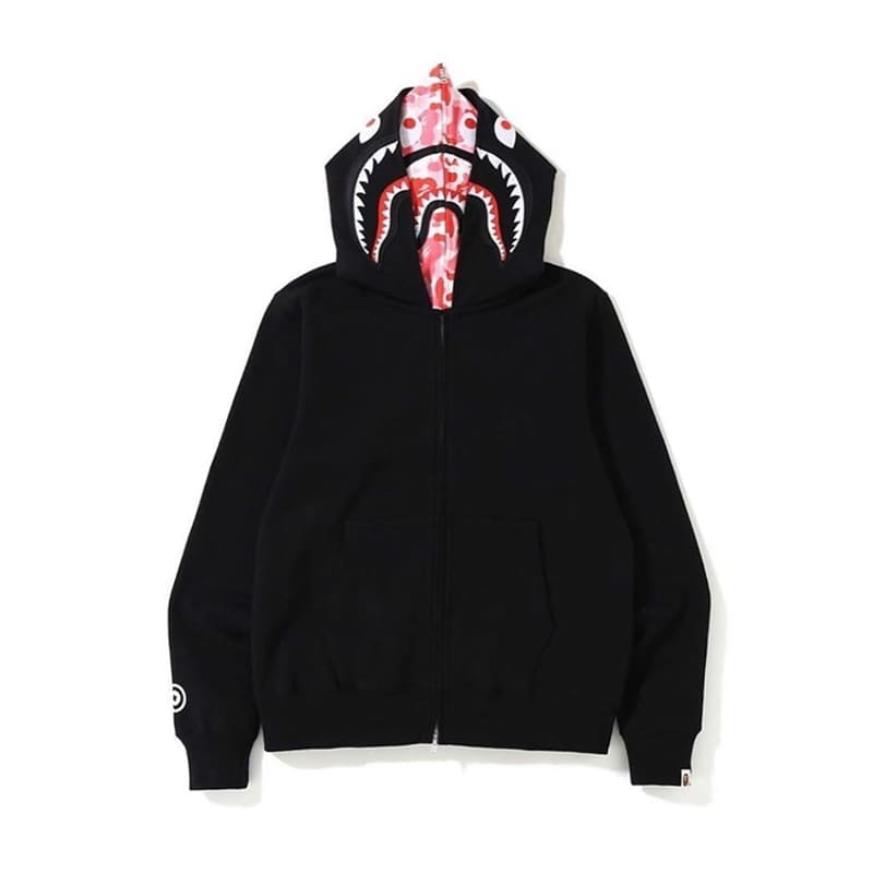 AAPE Ape Head Camouflage Zip Hoodie for Men and Women
