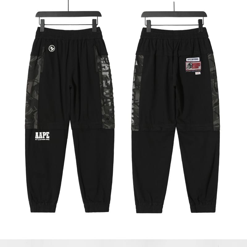 AAPE Ape Head Camouflage Multi-Pocket Workwear Pants for Men and Women