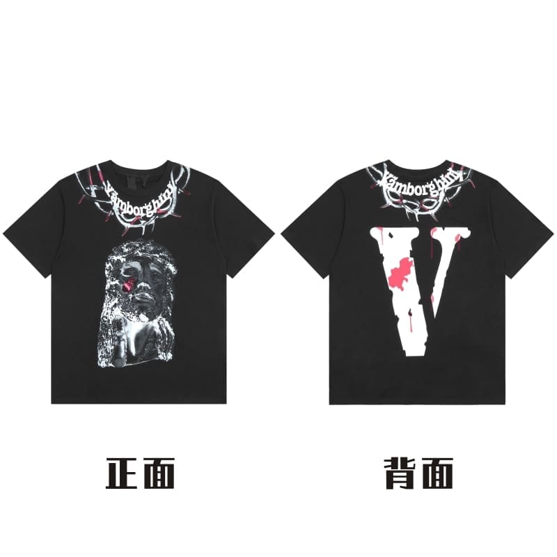 VLONE Big V Short Sleeve T-Shirt Casual High Street Summer Wear