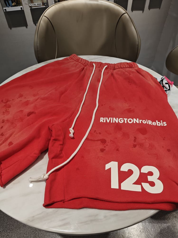 RRR123 Graffiti VTG Washed Sports Shorts for Men and Women