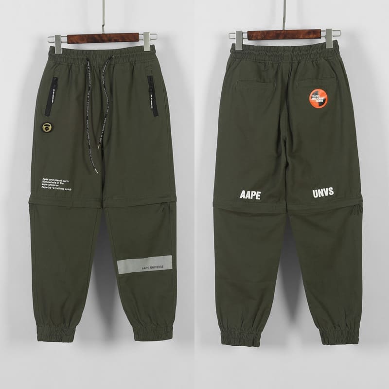AAPE Ape Head Camouflage Multi-Pocket Workwear Pants for Men and Women