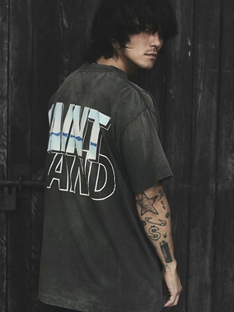 Saint Michael Takuya Kimura Retro Washed Distressed Vintage T-Shirt